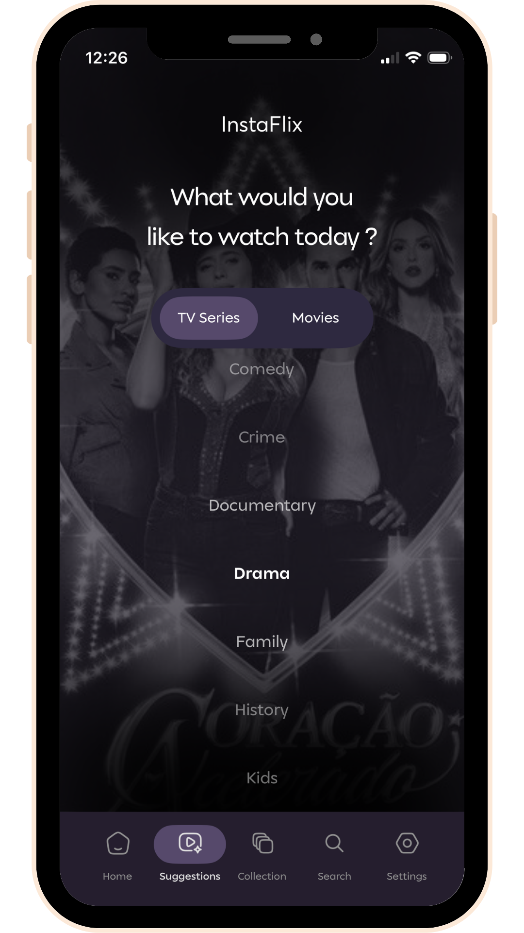 Instaflix Website screenshot 2